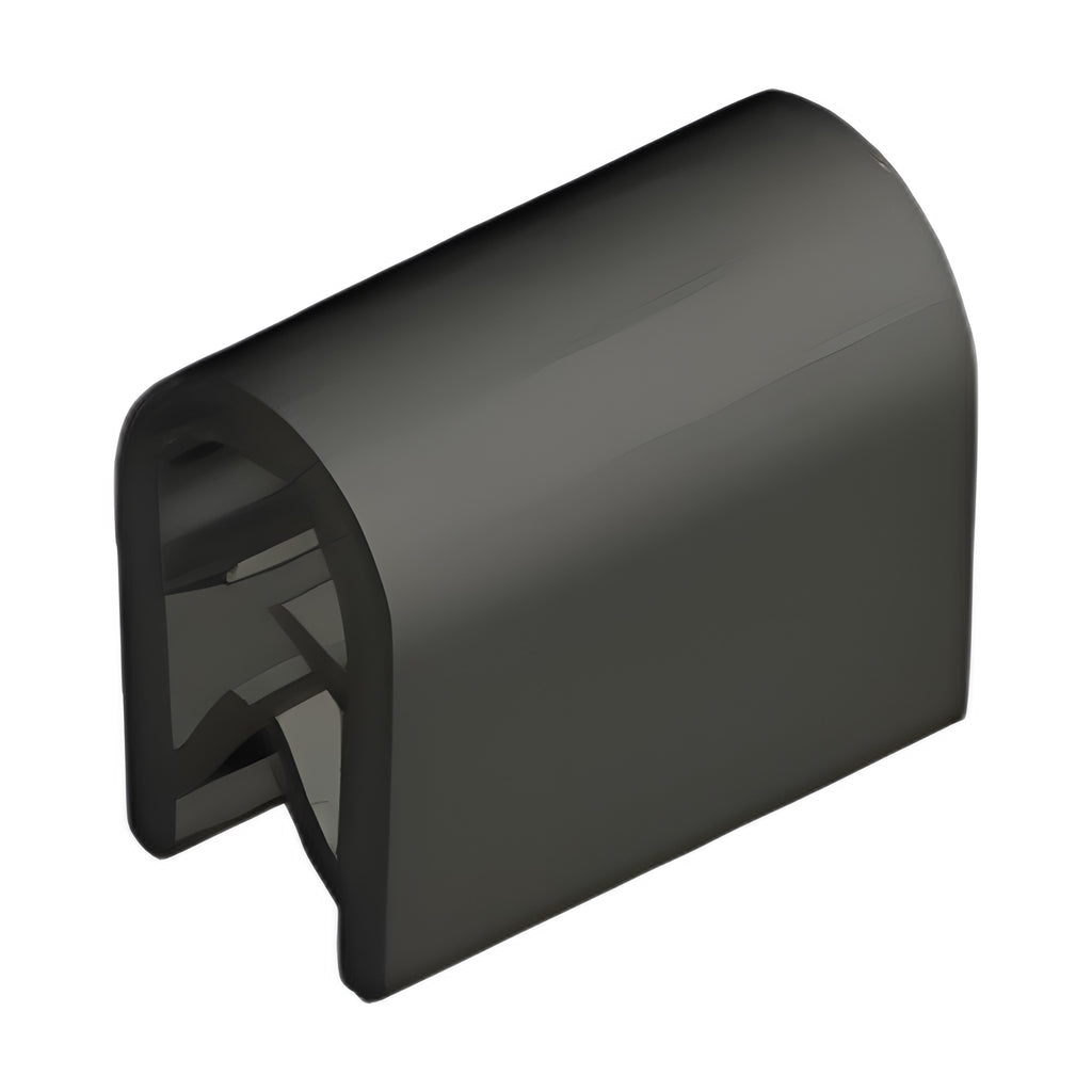 Kantenschutzprofil mit Stahlkern PVC, Klemmbereich 4–6 mm, schwarz (1C10-11)