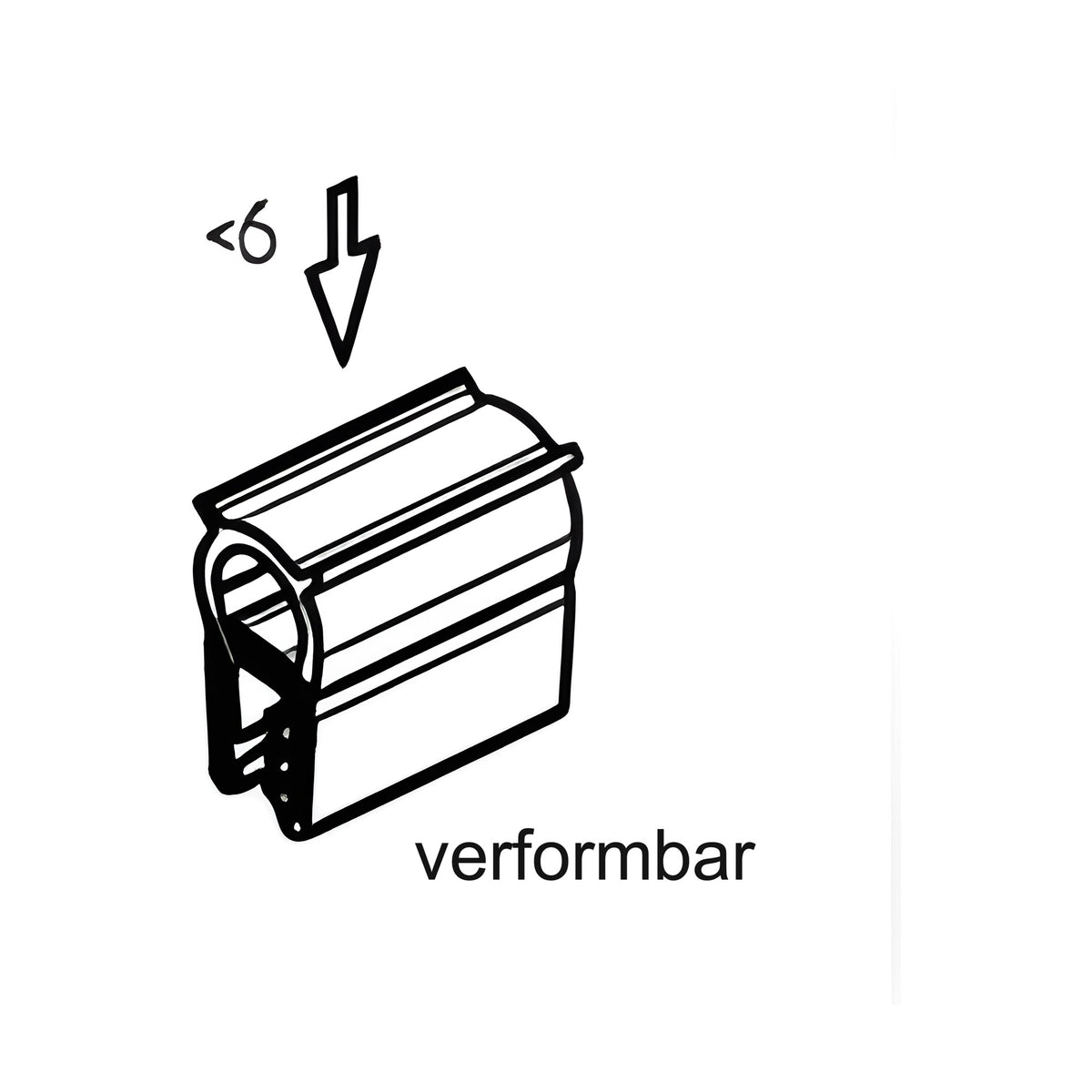 Klemmprofil mit Dichtkopf EPDM, Klemmbereich 3–5 mm, schwarz (1C11-49)