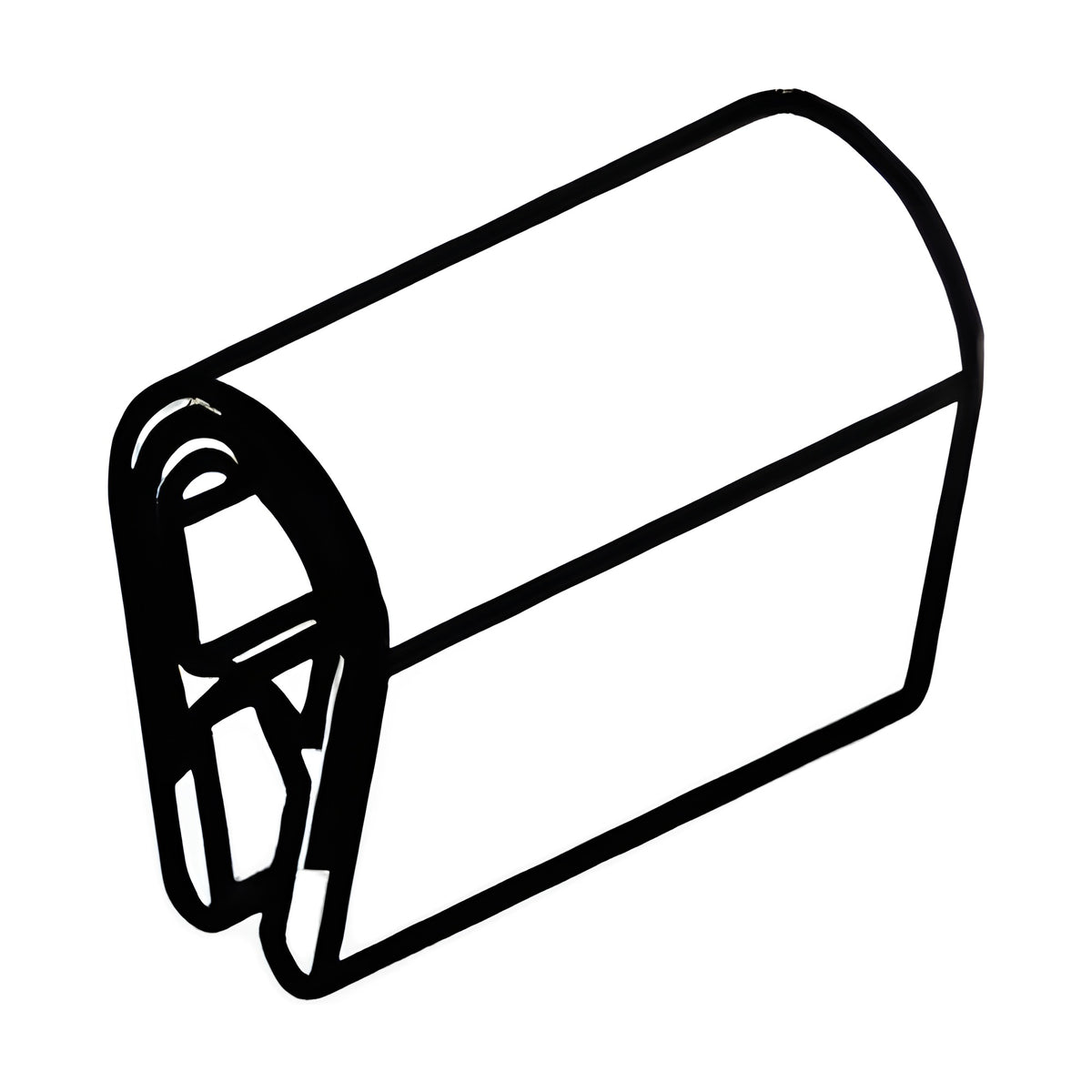 Kantenschutzprofil mit Stahlkern PVC, Klemmbereich 1–4 mm, schwarz (1C10-08)