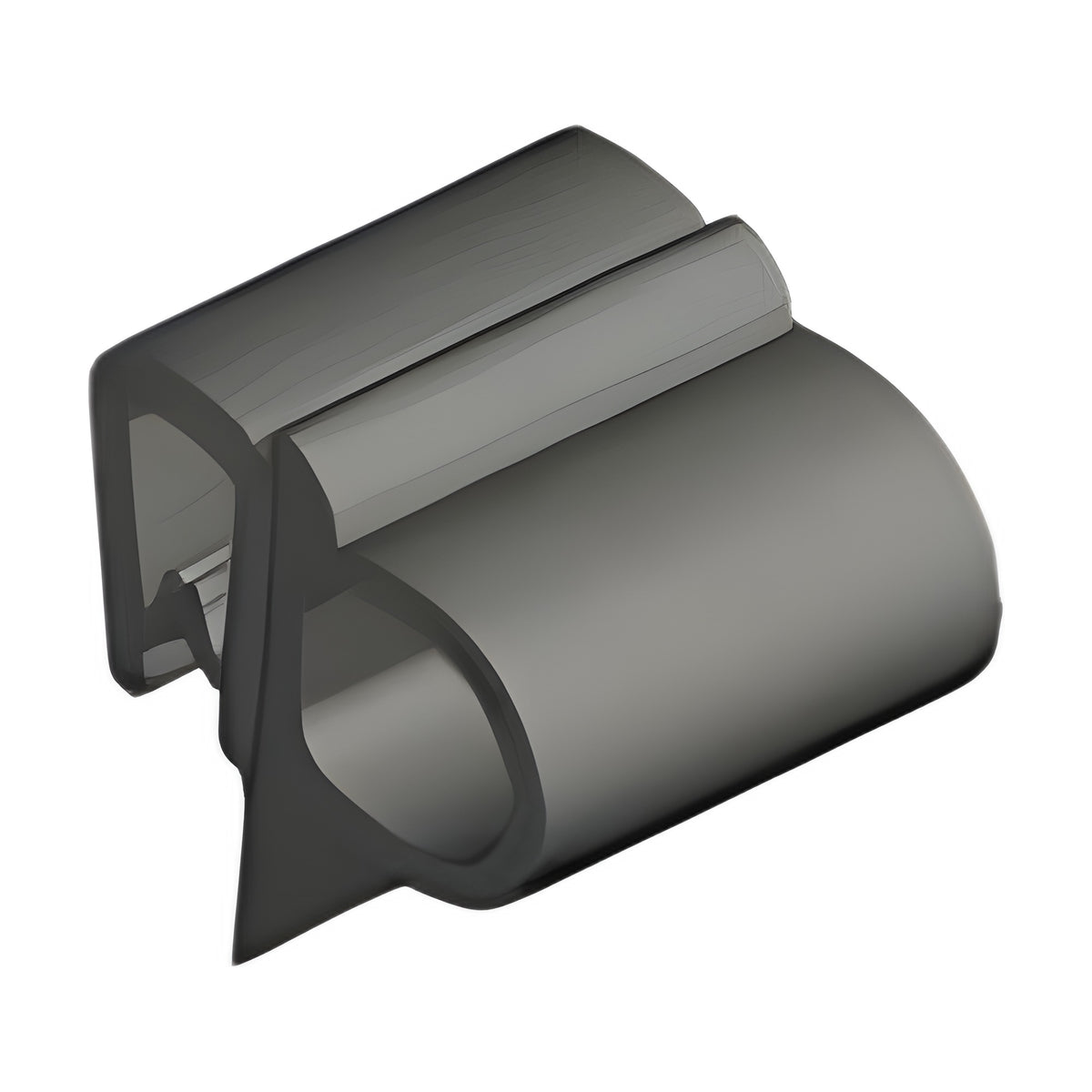 Klemmprofil mit Dichtkopf EPDM / PVC, Klemmbereich 1–4 mm, schwarz (1C11-25)