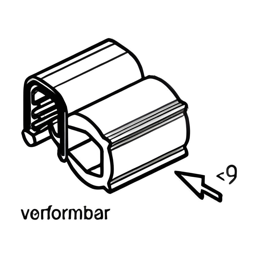 Klemmprofil mit Dichtkopf EPDM, Klemmbereich 3–5 mm, schwarz (1C11-45)