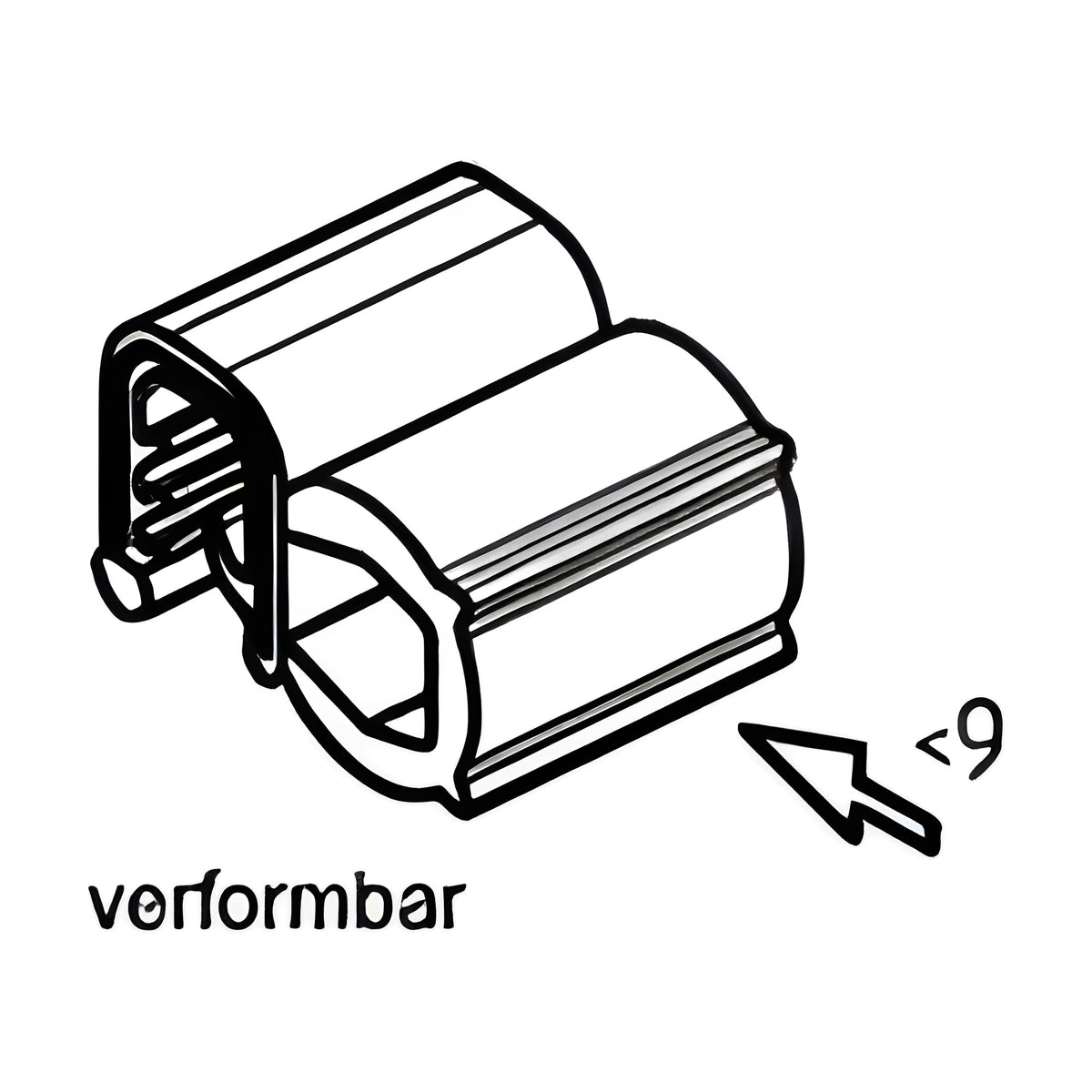 Klemmprofil mit Dichtkopf EPDM, Klemmbereich 3–5 mm, schwarz (1C11-45)