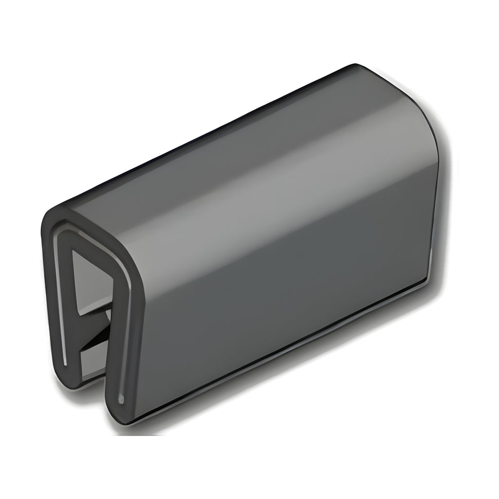 Kantenschutzprofil mit Stahlkern EPDM, Klemmbereich 0,8–2,5 mm, schwarz (1C10-12)