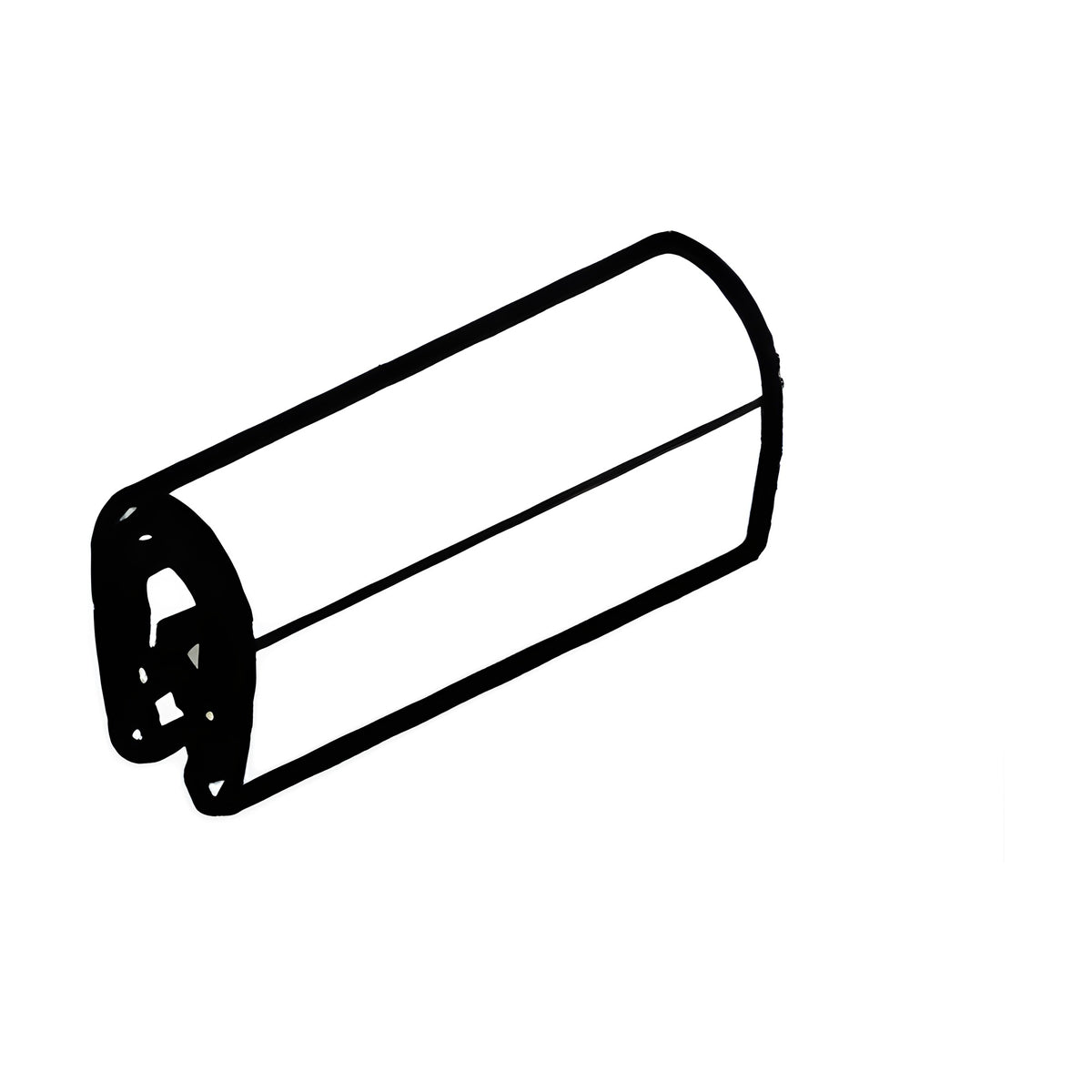 Kantenschutzprofil mit Stahlkern PVC, Klemmbereich 1–2 mm, weißgrau (1C10-04-01)