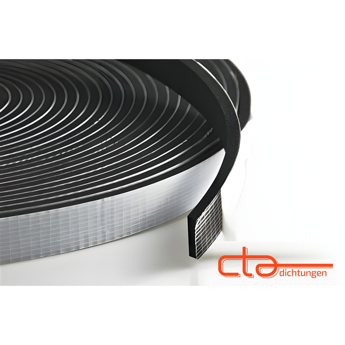 Self-adhesive EPDM sponge rubber tape, 15 × 3 mm, black (1C16-16)