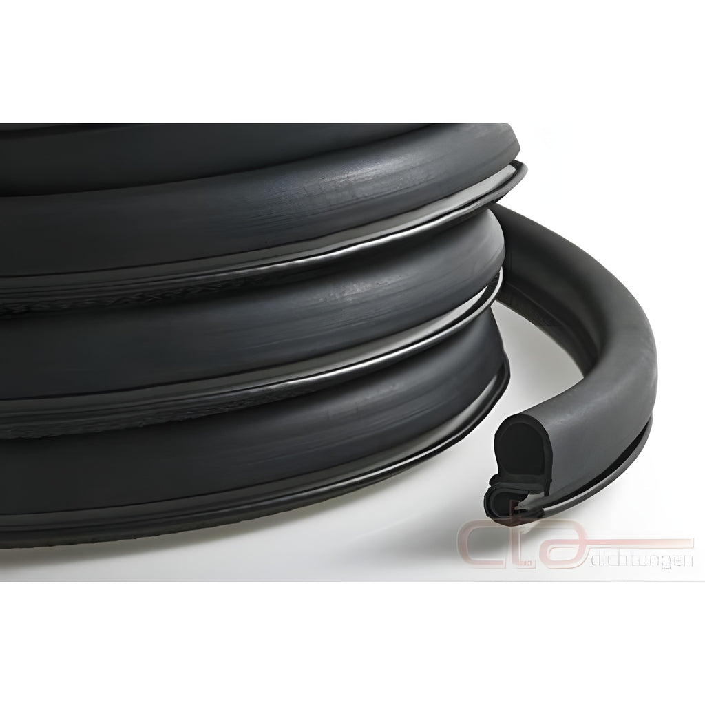 Klemmprofil mit Dichtkopf EPDM / PVC, Klemmbereich 1–4 mm, schwarz (1C11-19)