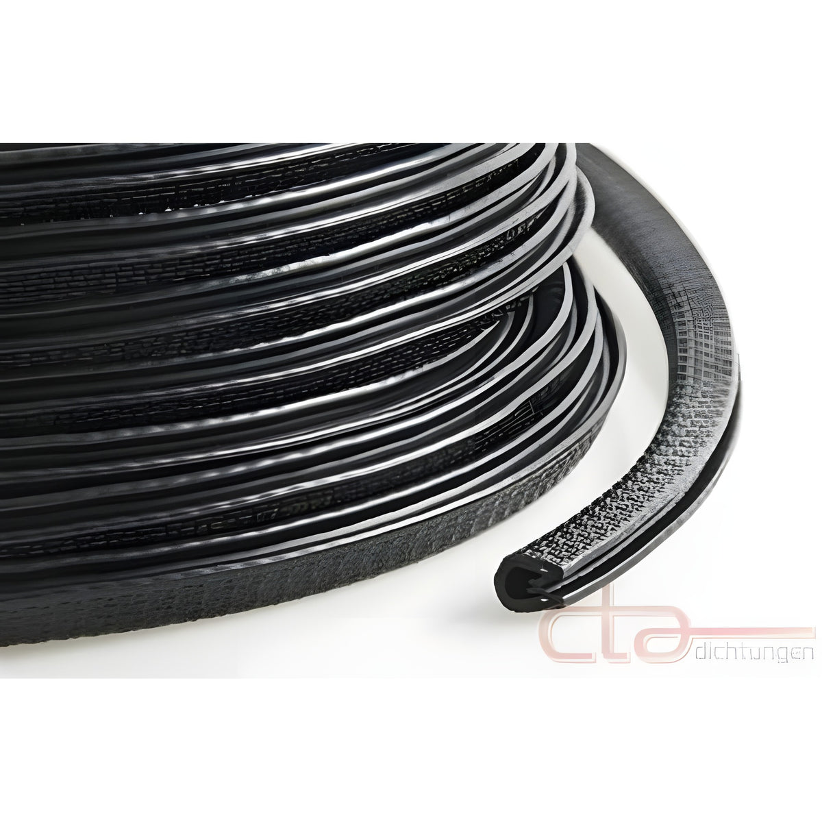 Kantenschutzprofil mit Stahlkern PVC, Klemmbereich 1–3 mm, schwarz (1C10-10)