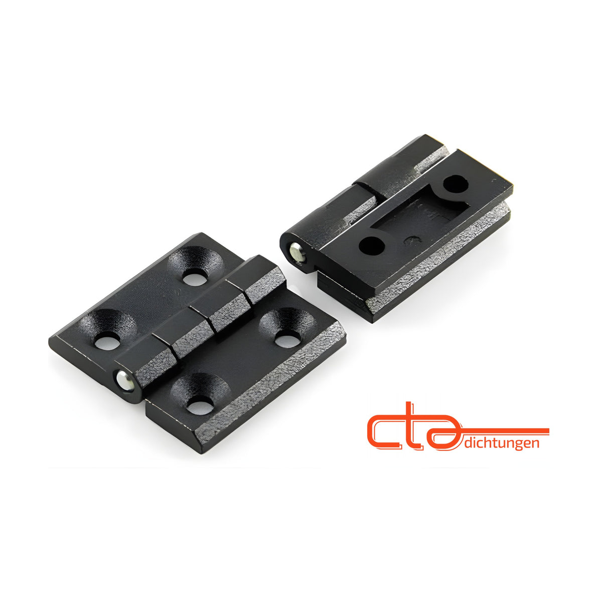 Surface-mounted hinge, 50 × 50 mm, die-cast zinc black (1C56-U10) – view 4