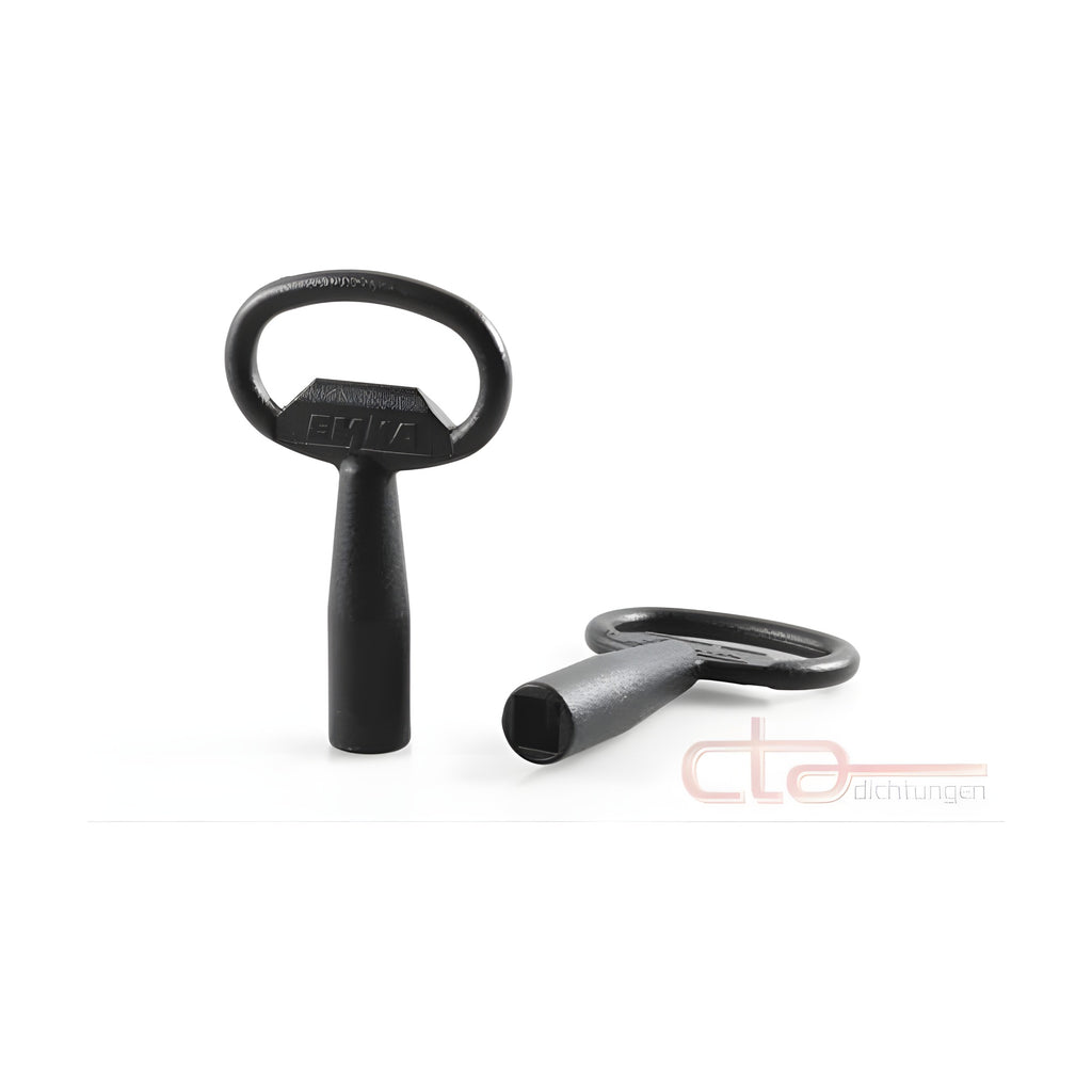 Vierkantschlüssel, 6 mm, Zink-Druckguss schwarz (1C04-18)