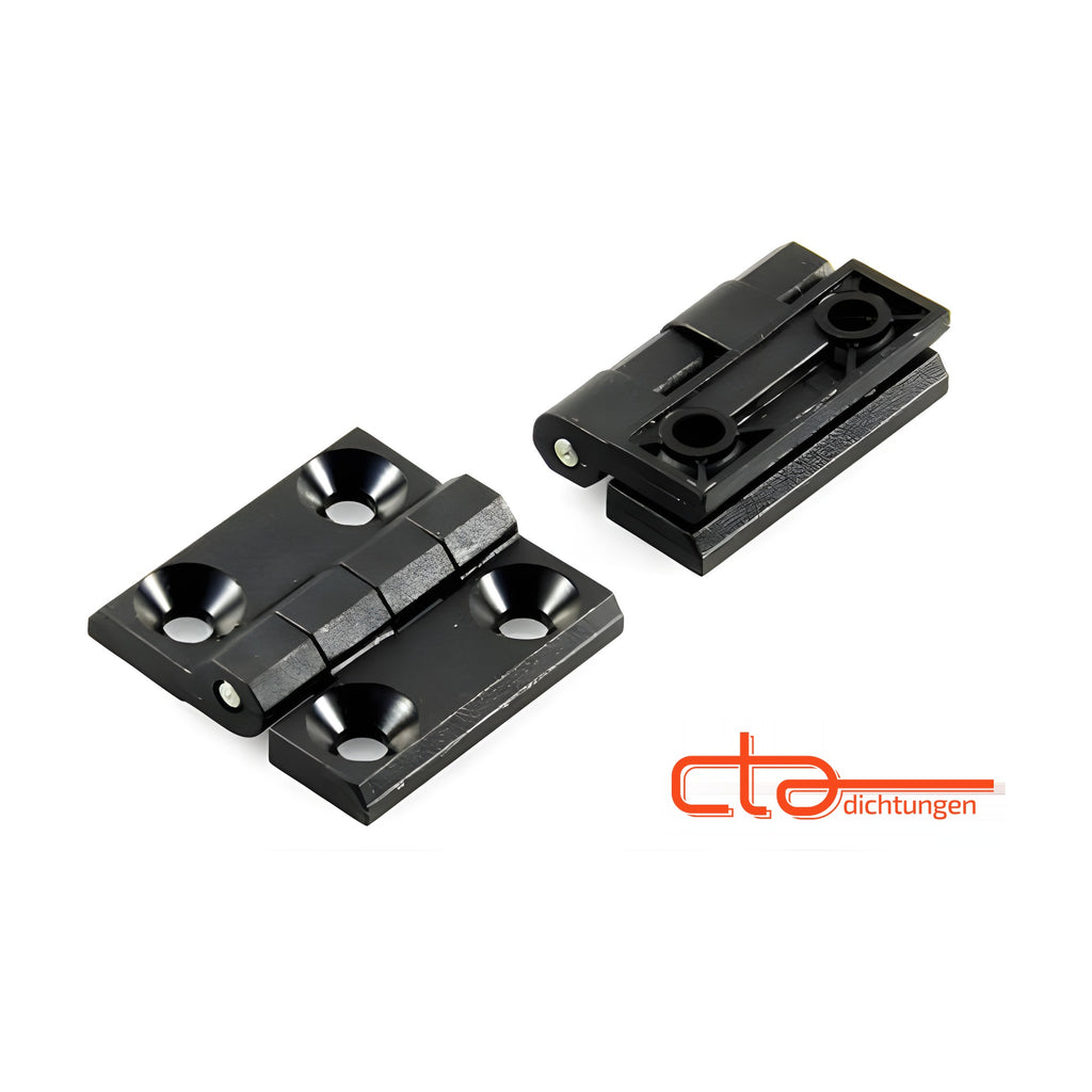 Anschraubscharnier, 40 × 40 mm, Kunststoff schwarz (1C56-U30) – Ansicht 4