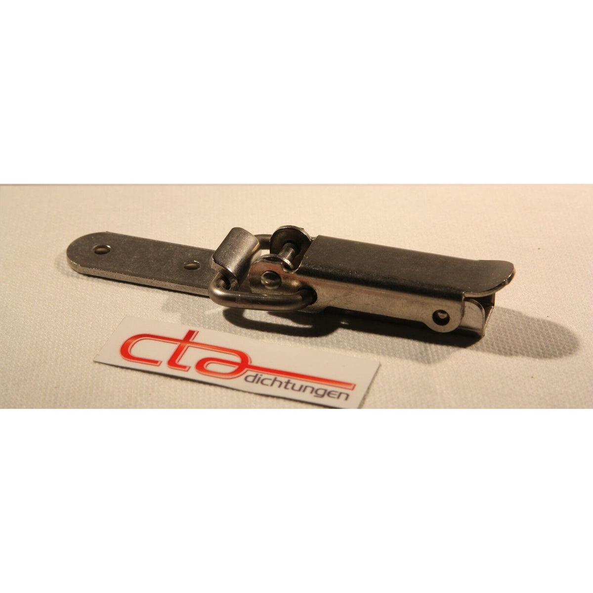 Spannverschluss mit Sicherung und Haken, groß (Bauform U77), Edelstahl (6C02-U77-13)