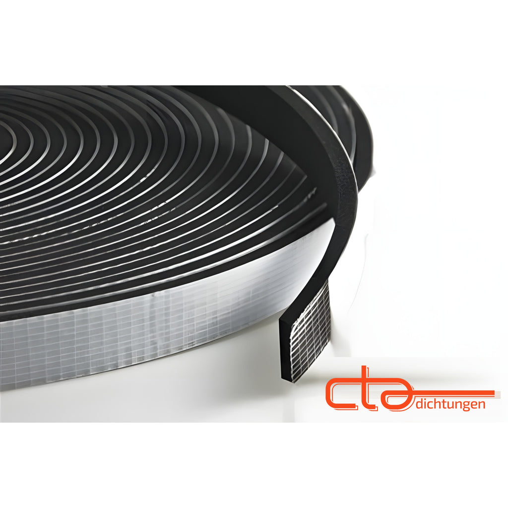 Moosgummiband selbstklebend EPDM, 10 × 3 mm, schwarz (1C16-13)