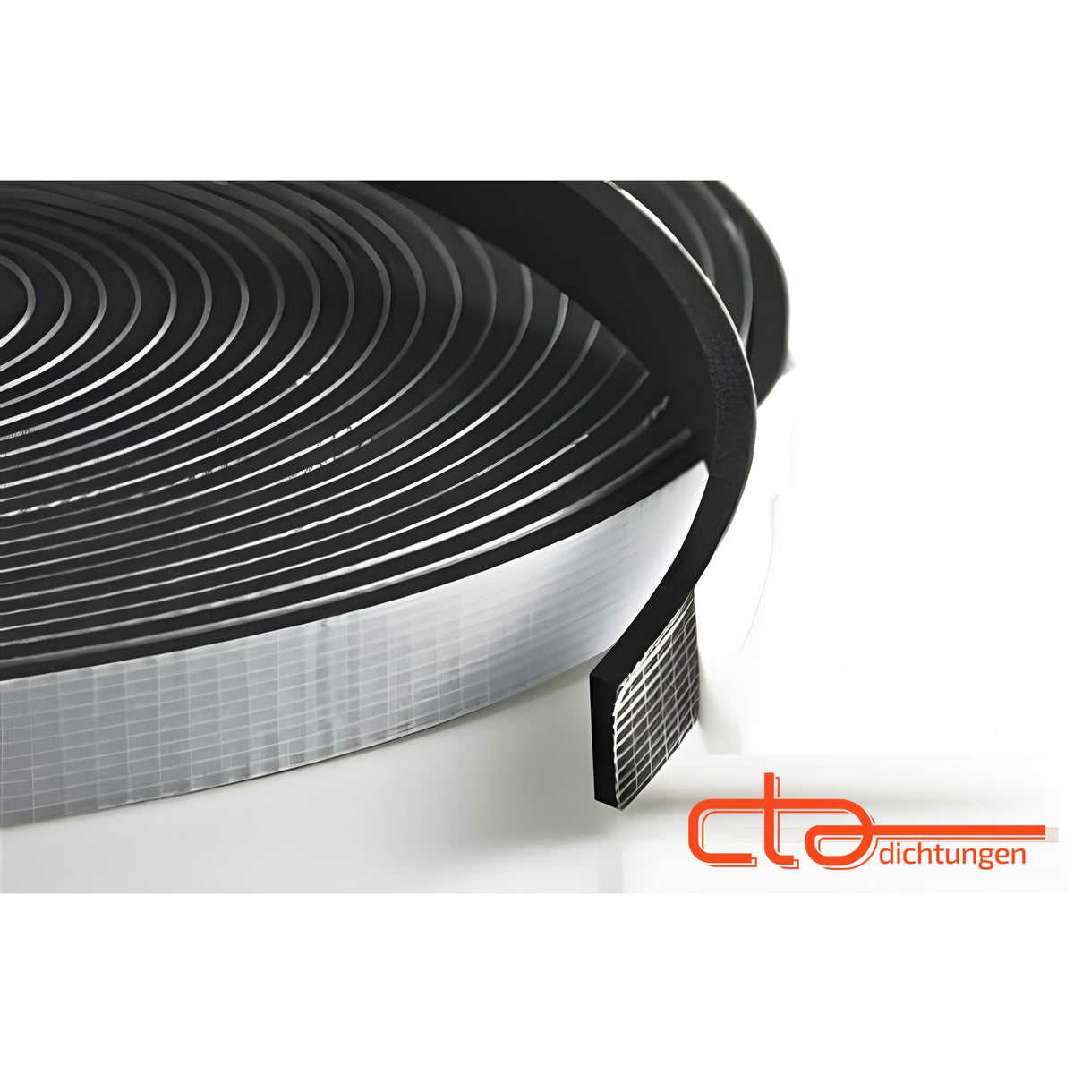 Moosgummiband selbstklebend EPDM, 10 × 3 mm, schwarz (1C16-13)