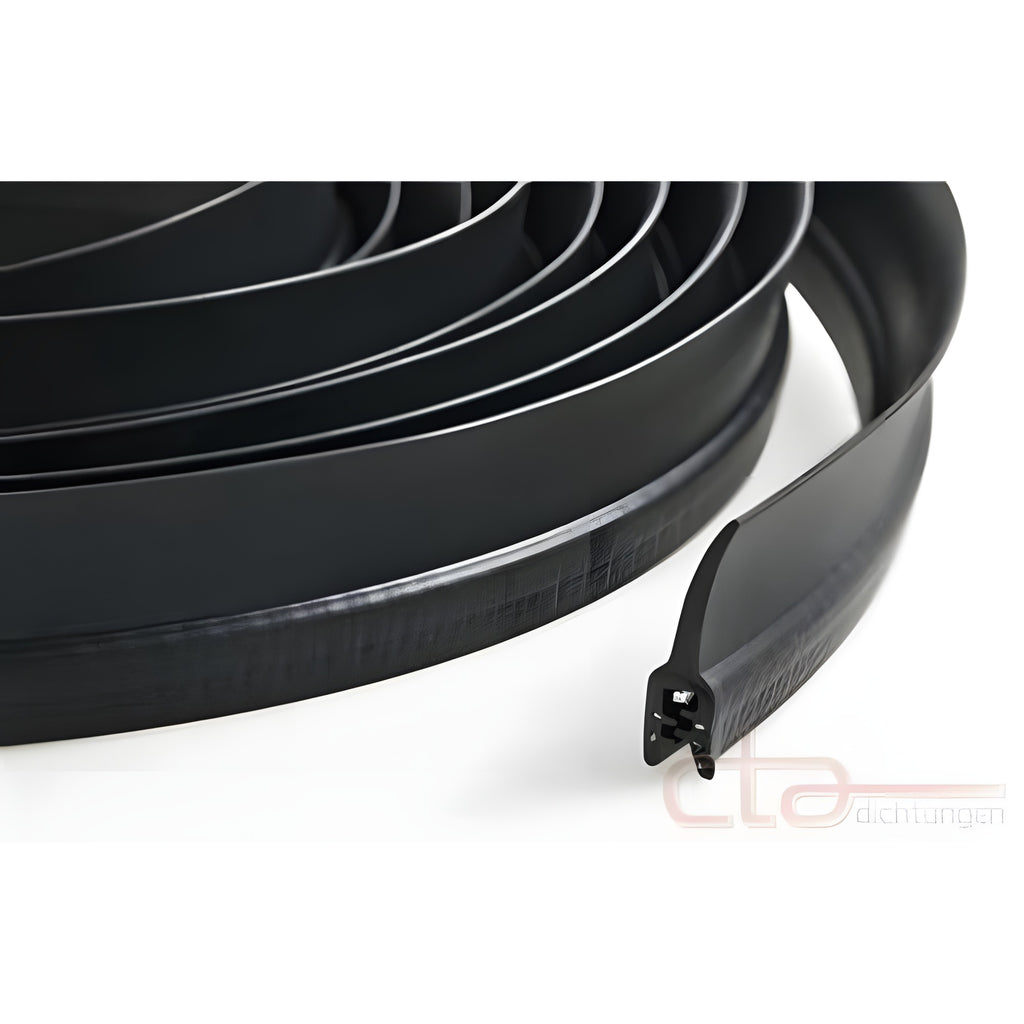 Klemmprofil mit Dichtkopf EPDM, Klemmbereich 1–3 mm, schwarz (1C11-30)