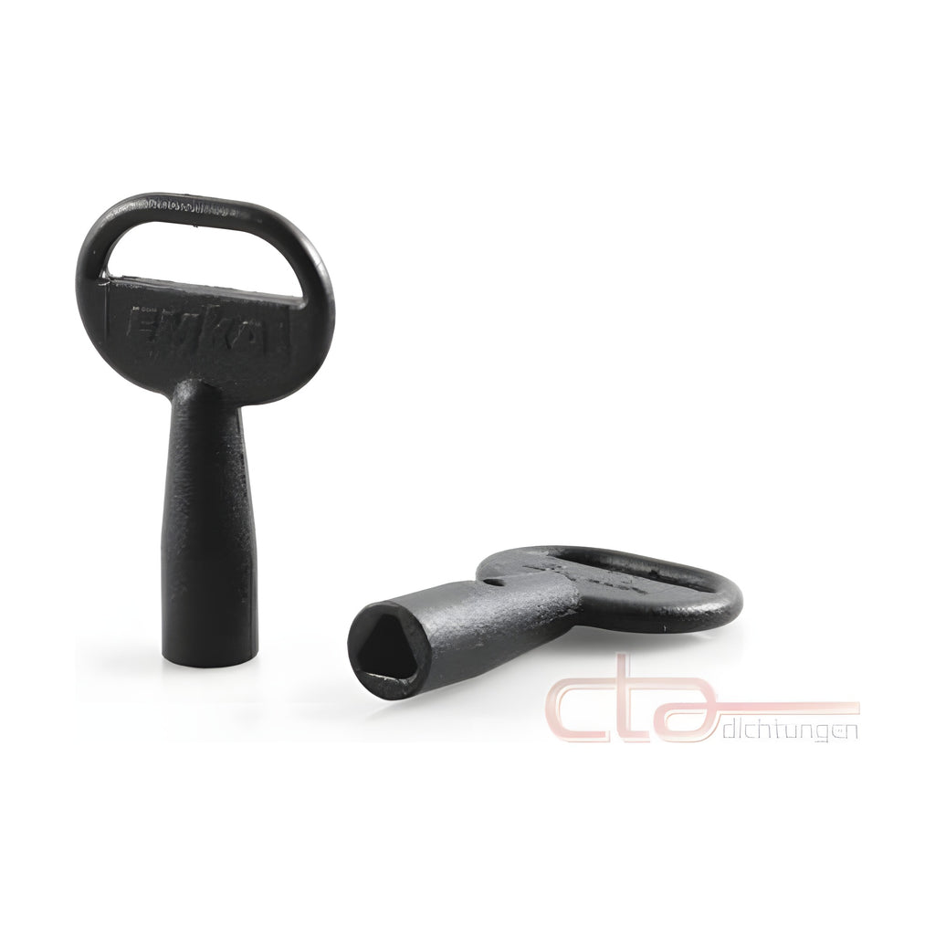 Dreikantschlüssel, 6,5 mm, Zink-Druckguss schwarz (1C04-21)