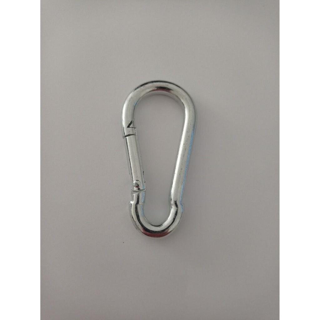 Karabinerhaken 80 × 8 mm, Last ca. 100 kg, Stahl verzinkt (444) – Ansicht 2