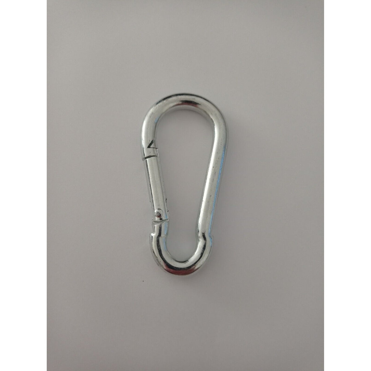 Karabinerhaken 80 × 8 mm, Last ca. 100 kg, Stahl verzinkt (444) – Ansicht 2